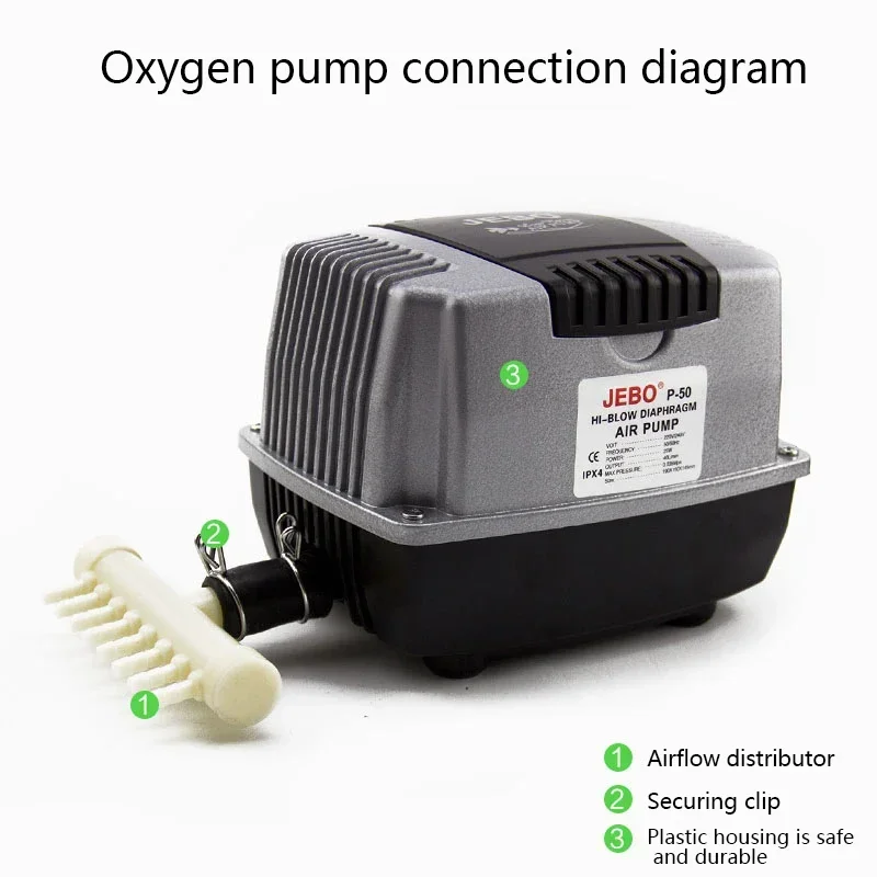 JEBO aeration pump large fish tank aquarium fish pond aquaculture oxygen pump silent fish pond oxygen pump aerator