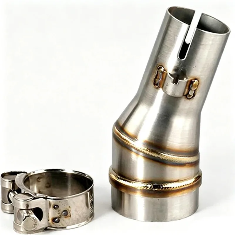 Hot Sale 50.5mm To 35.5mm GP Moto Exhaust Adapter Converter Welding Connector Muffler Link Pipe Motorcycle Modifications