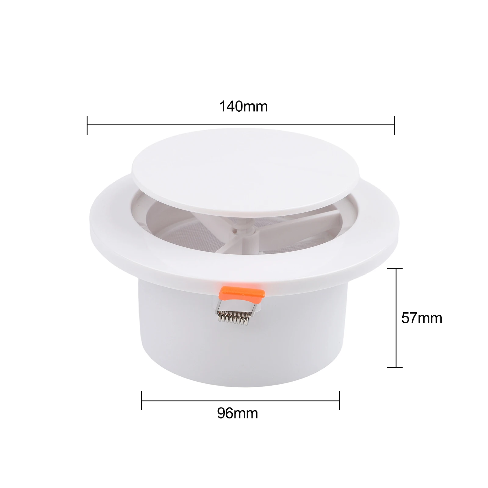 Circular ABS Air Distributor with Filter for HVAC Systems Requiring For intake for exhaust and Return Air Integration