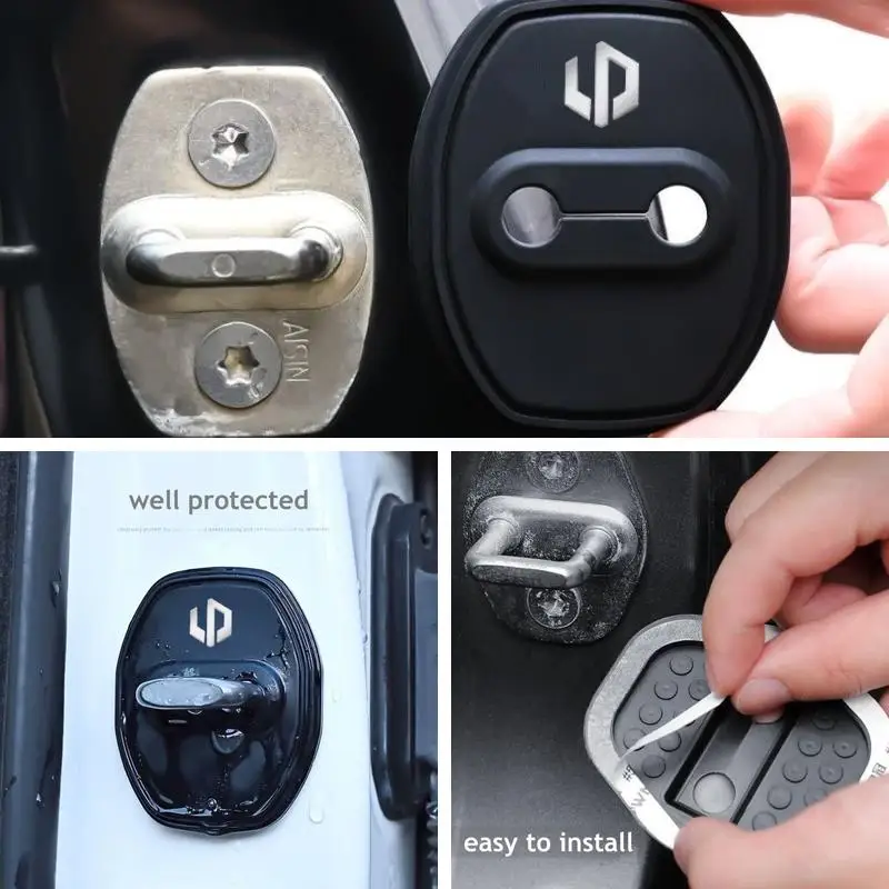 Practical Shock‑Absorbing Door‑Latch Silicone Protector For Leapmotor B10 C10 Lafa5 T03 C11 C01 Car Interior Mod Parts