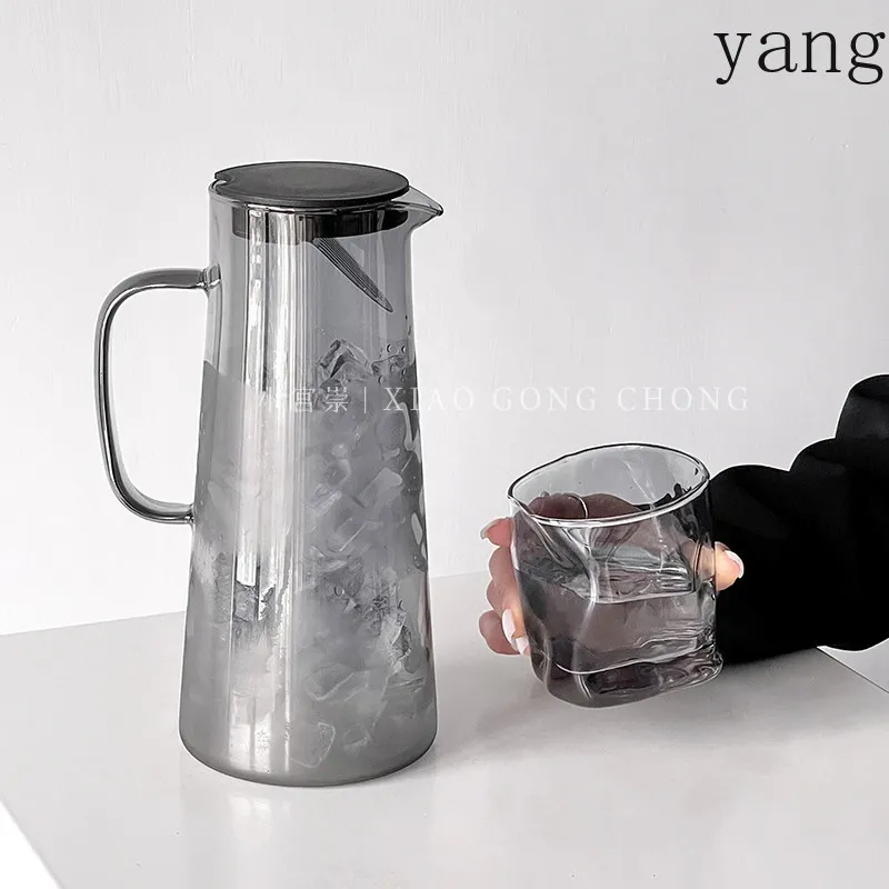 LMM high temperature glass kettle light luxury large capacity brewing teapot household living room fruit teapot