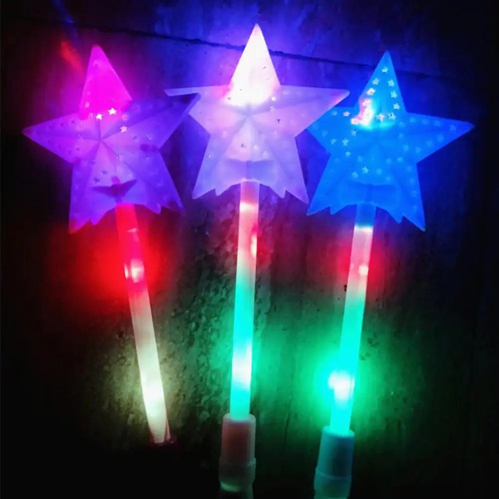 

LED Glow Sticks Colorful Cheer Glowing Stick Flashing Light Up Wand Concert Xmas Birthday Wedding Party Sticks Kids Fairy Toy