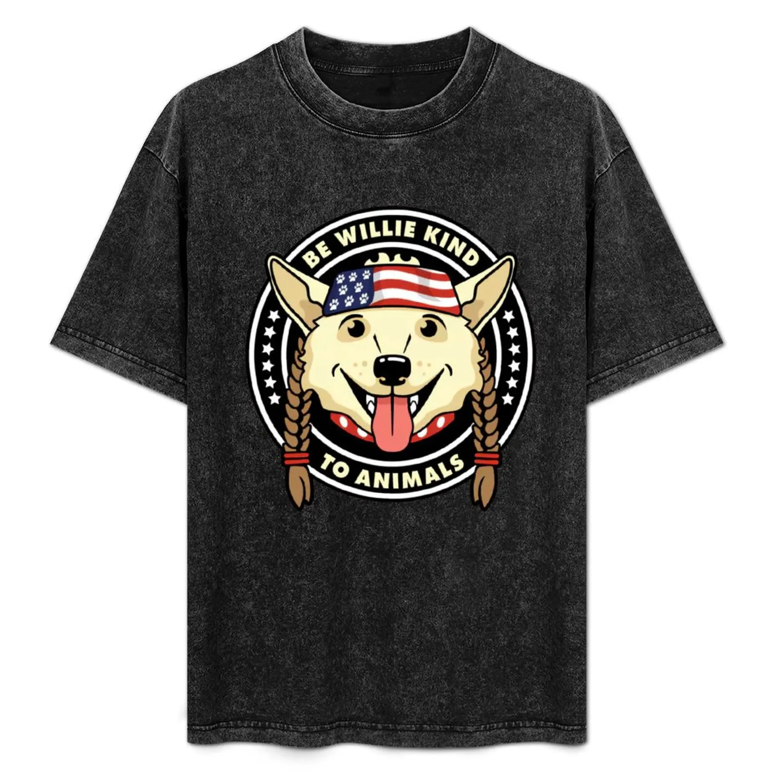 

E WILLIE NICE TO ANIMALS T-Shirt Holiday Party Tee Shirt