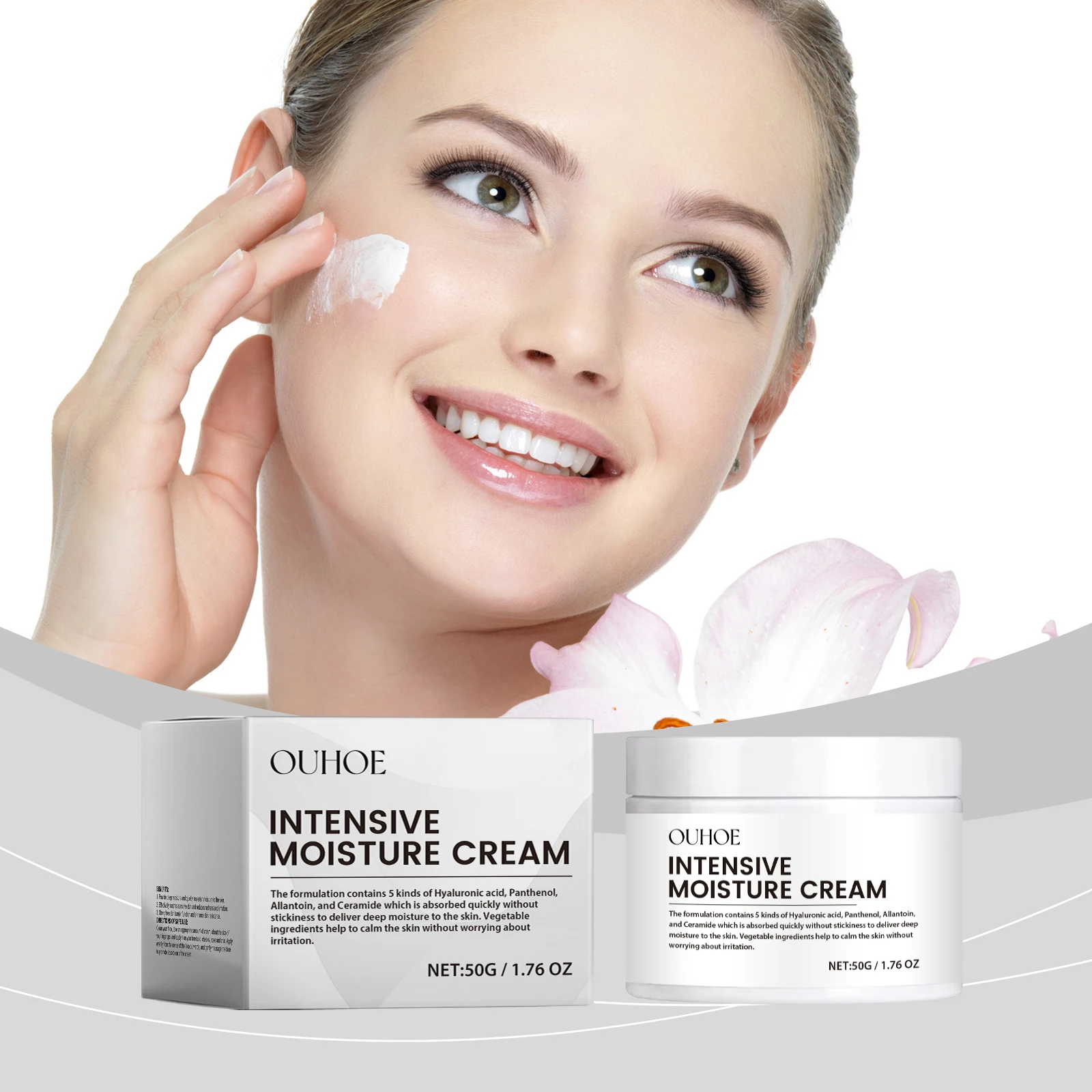 

Hydrating Face Cream – Gentle Moisture, Brightening, Non-Greasy for OUHOE