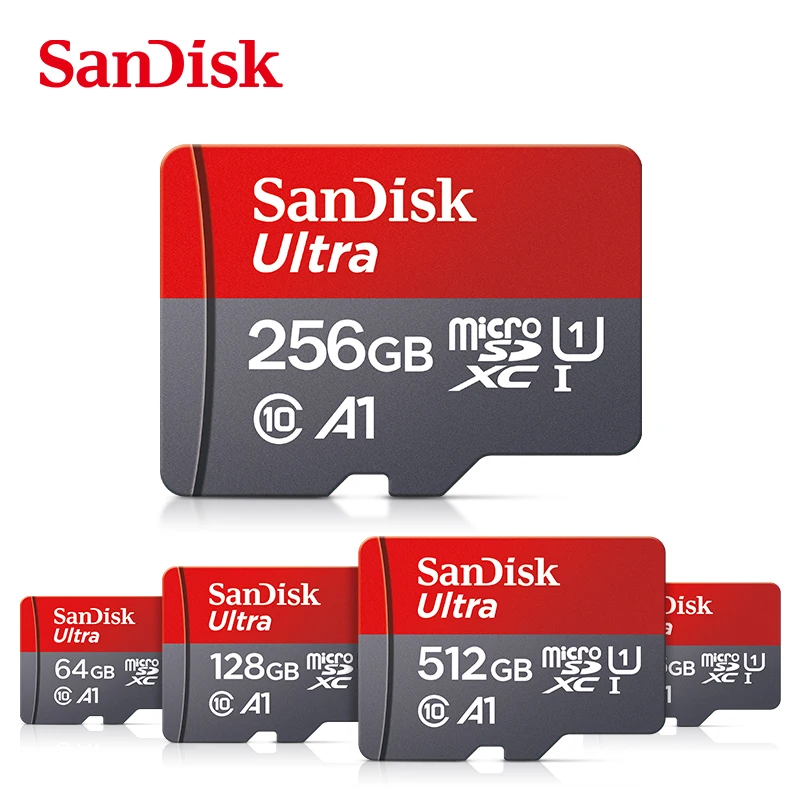 SanDisk Micro tf Card 128GB 64GB 32GB Up to 98MB/s Memory Card Class 10 Flash Card A1 TF Card memory card for smartphone