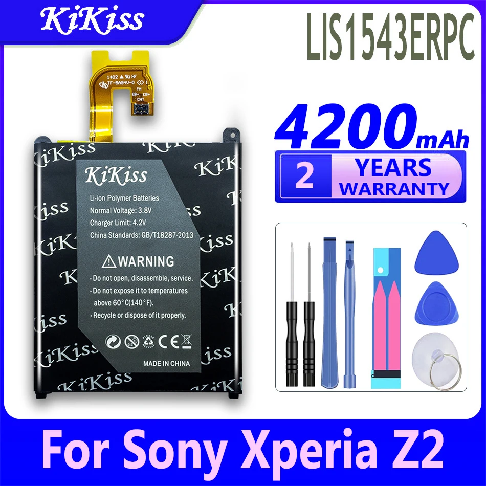 

Литий-полимерная аккумуляторная батарея KiKiss LIS1543ERPC для Sony Xperia Z2 L50 L50w Sirius SO-03 D6503 D6502 4200 мАч