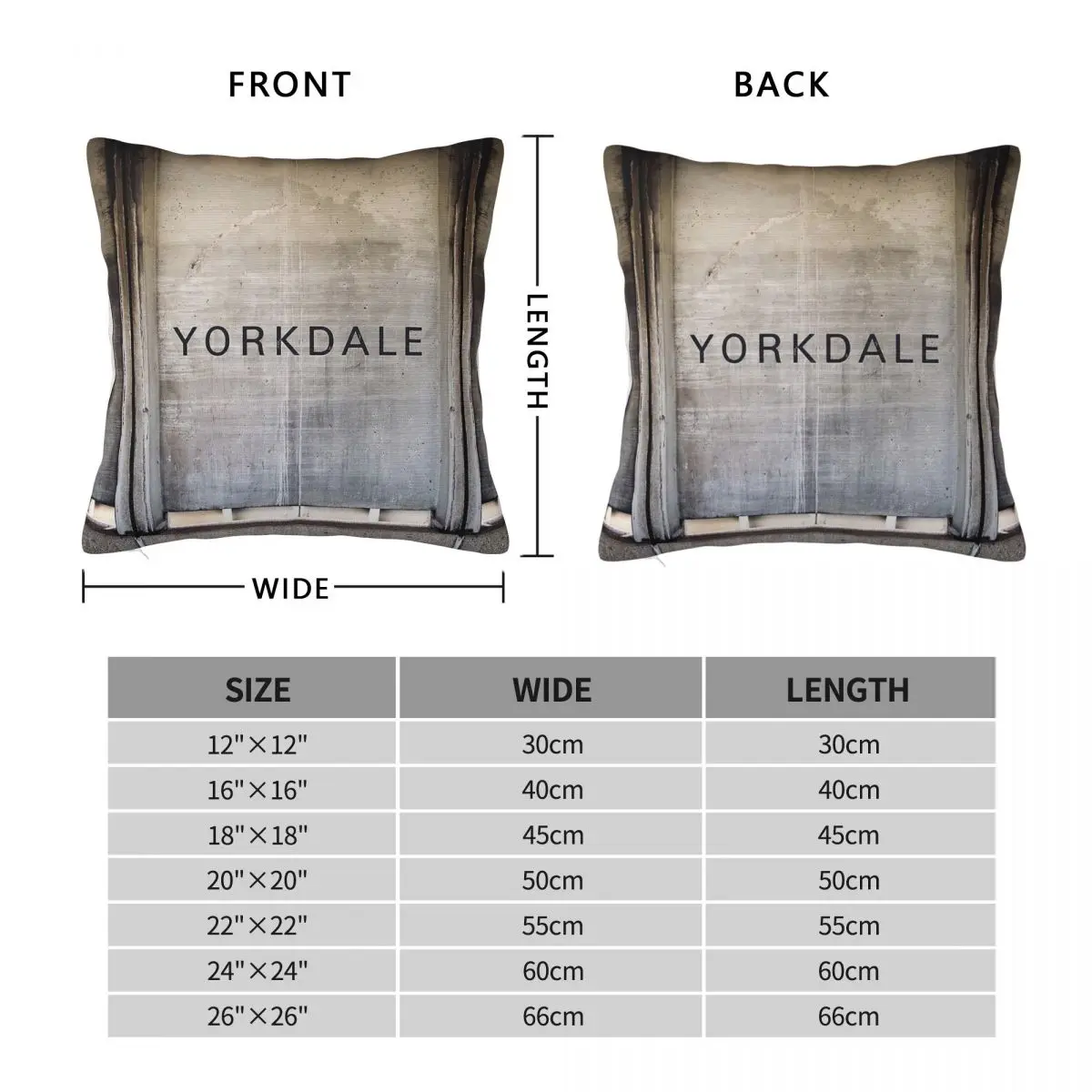 Toronto Subway Yorkdale Station Sign Pillowcase Polyester Linen Velvet Printed Decor Throw Pillow Home Cushion Case Wholesale