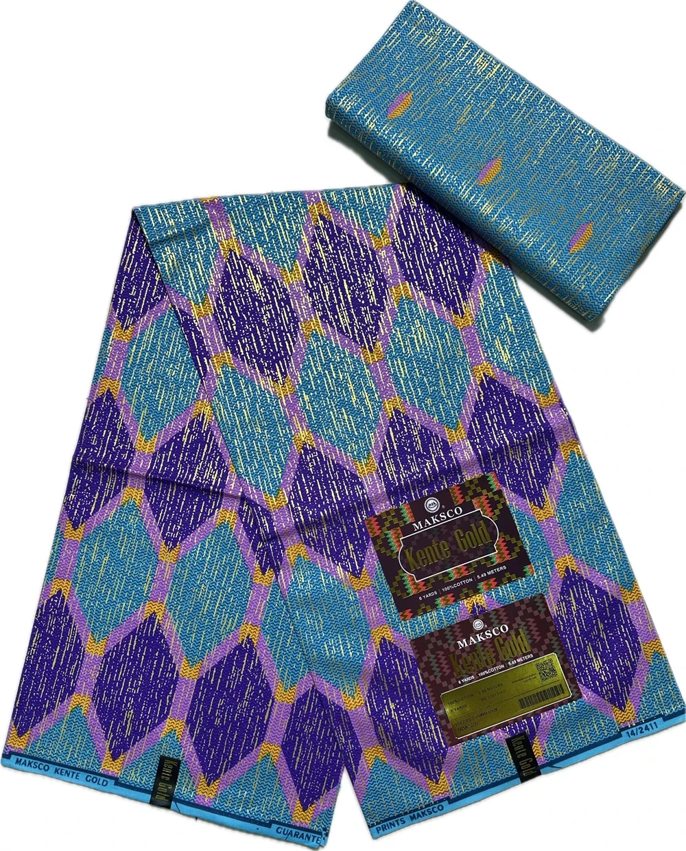 Kente الذهب الشمع النسيج الأفريقي النسيج بالجملة 4 + 2 ياردة الشمع يطبع لفستان الخياطة كتلة يطبع