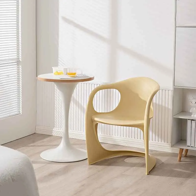 

Nordic Furniture,Plastic Living Room Chair,Room Backrest Armchair,Creative Dining Chairs,Bedroom Makeup Stool,Home Leisure Seat