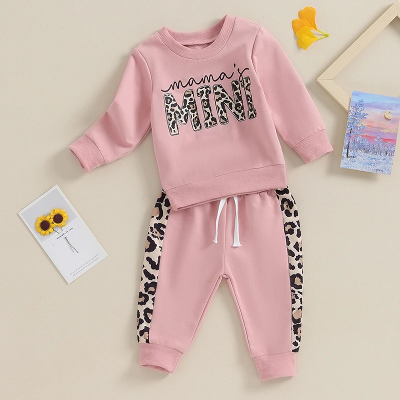 Toddler Girl Letter Pullover & Pants Set 4
