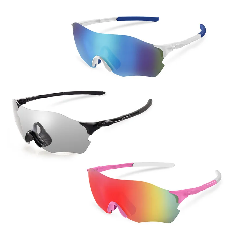 Polarisierte Reit brille, farbwechsel nde sand feste Outdoor-Sonnenbrille, Anti-Blau-UV-Sport-Lauf brille.