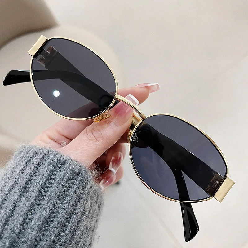 Lunettes De Soleil Rétro Ovales UV400 Style Vintage Années 70 - Hommes Femmes, Protection Soleil Et Conduite