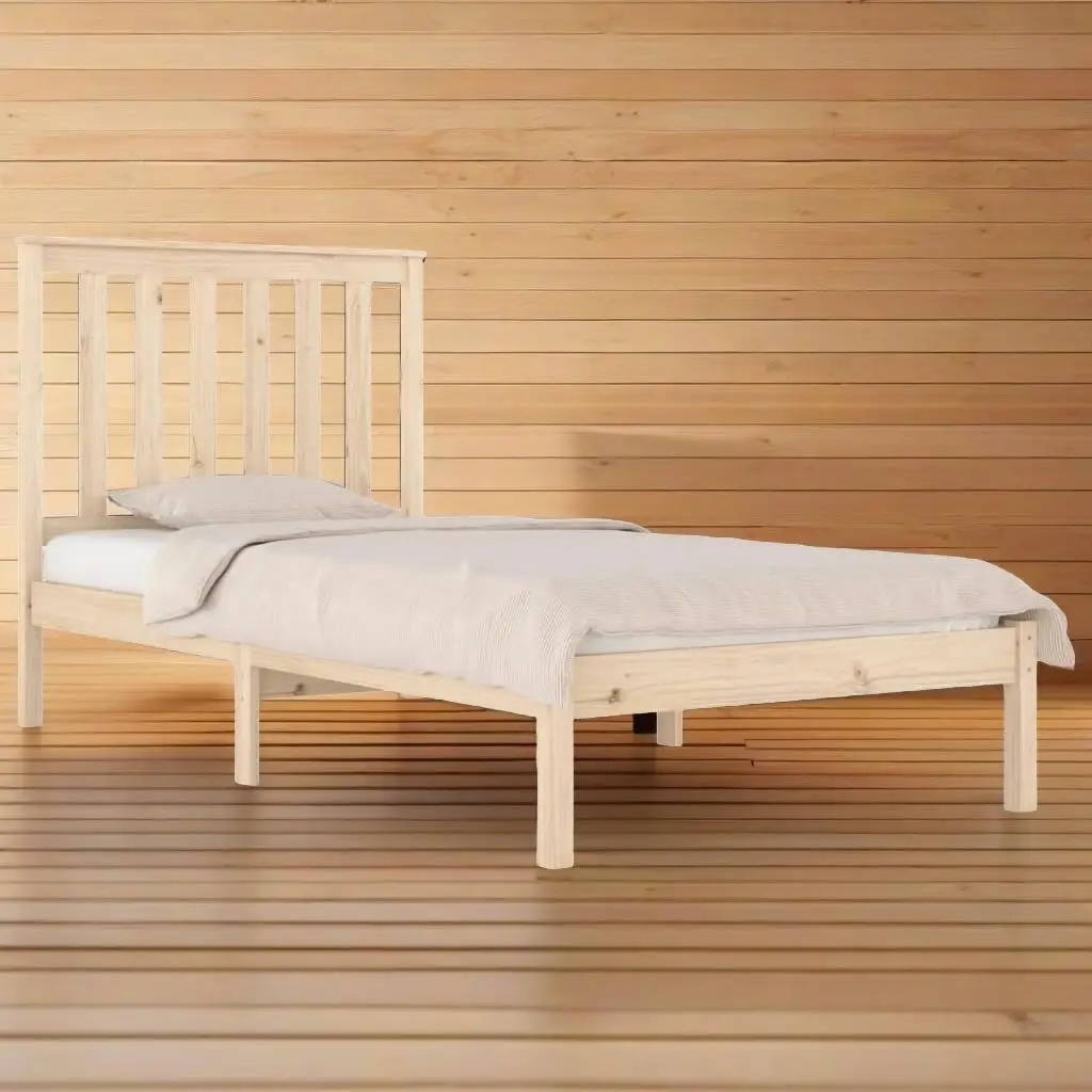 Bed Frame without Mattress Solid Wood Small Single