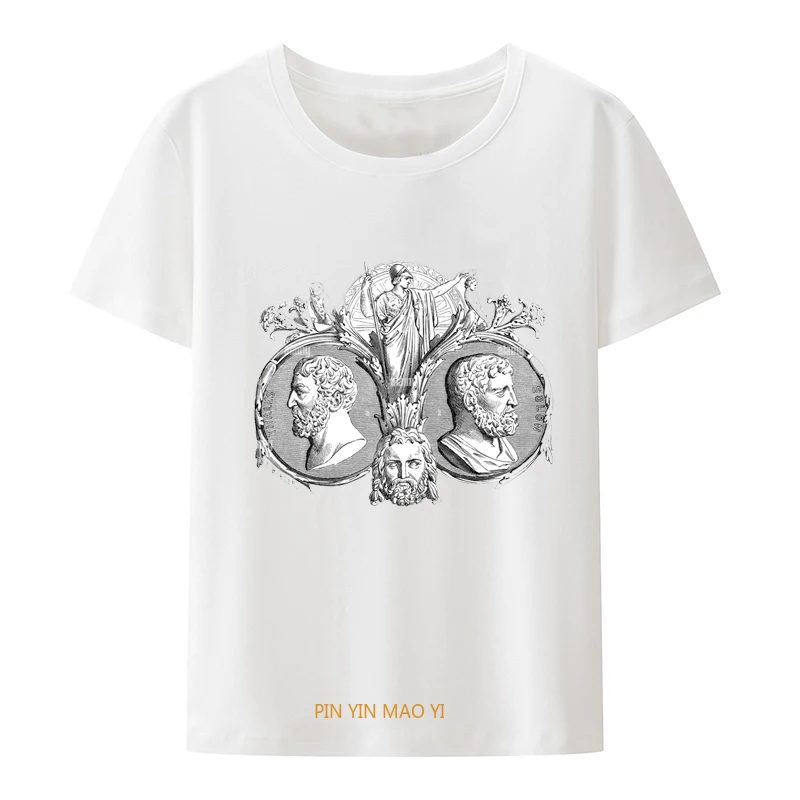 Gbond Apparel Plato Philosopher Ancient Greece T-Shirt Summer Mathematician T Shirt Men T Shirt oversized t shirt