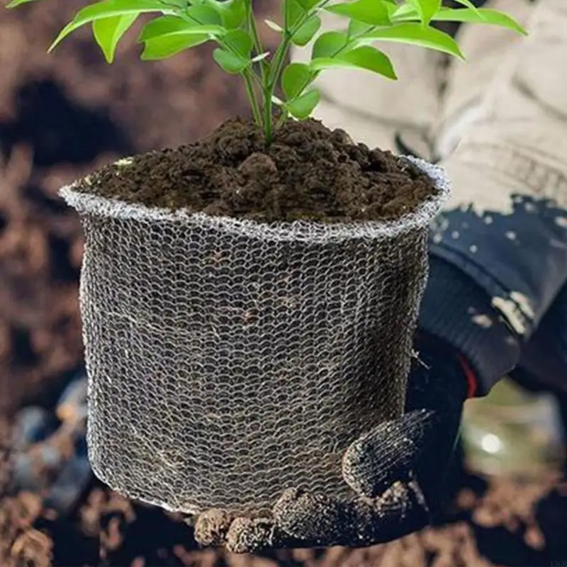 

Pack of 5 Stainless Steel Mesh Plant Root Protector Easy Installation for Outdoor Garden Plant Root Tubers Trees Flower Y5GB