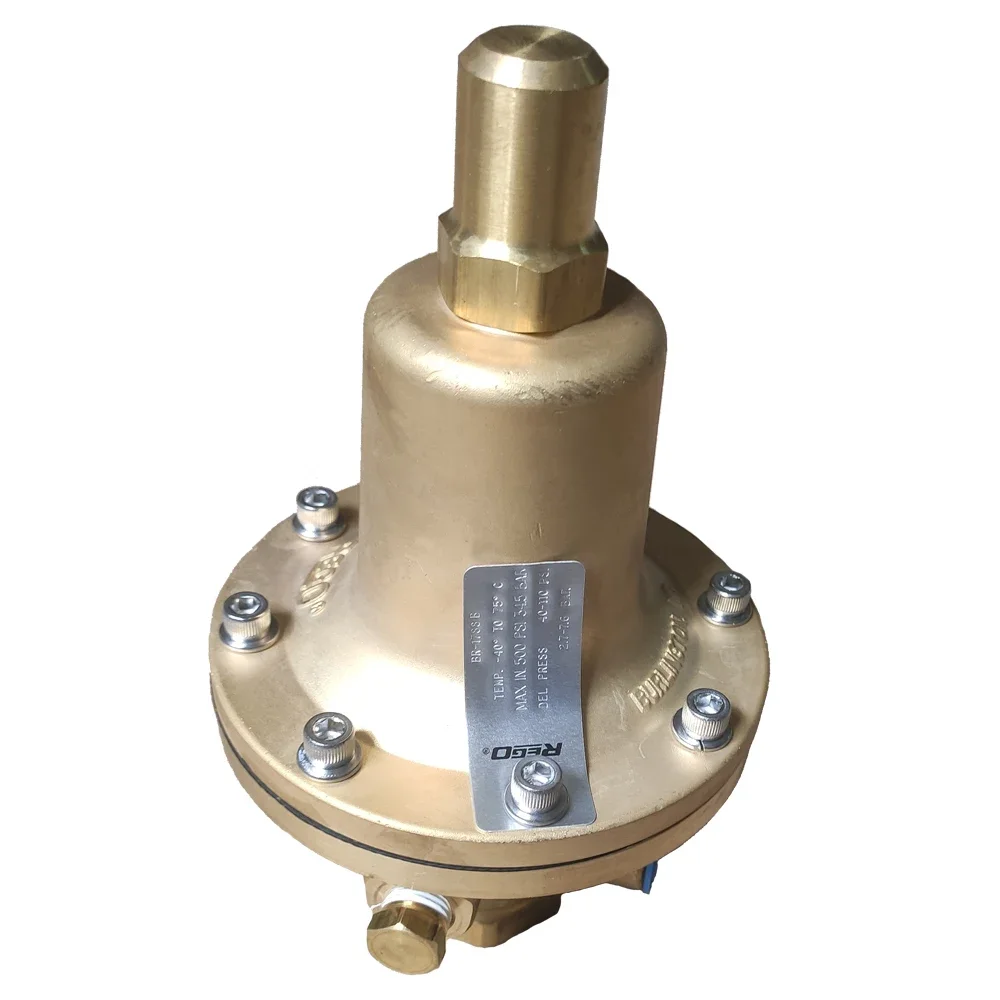 REGO BR1788B Heavy Natural Gas Brass Final Line Pressure Regulator LNG Bulk Tank Cylinder  pressure regulating valve