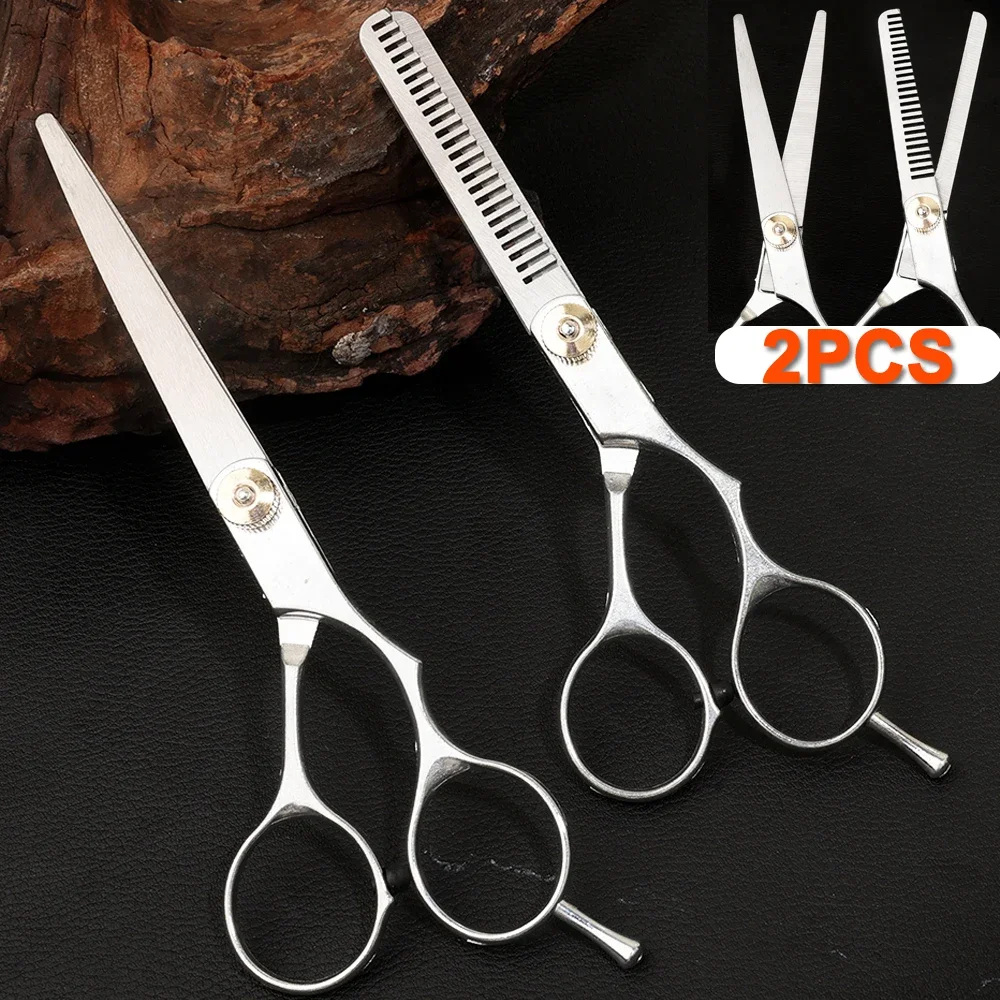 

Stainless Steel Hair Cutting Scissors Professional Hairdressing Scissors Salon Barber Accessories Flat Thinning Shear Scissor