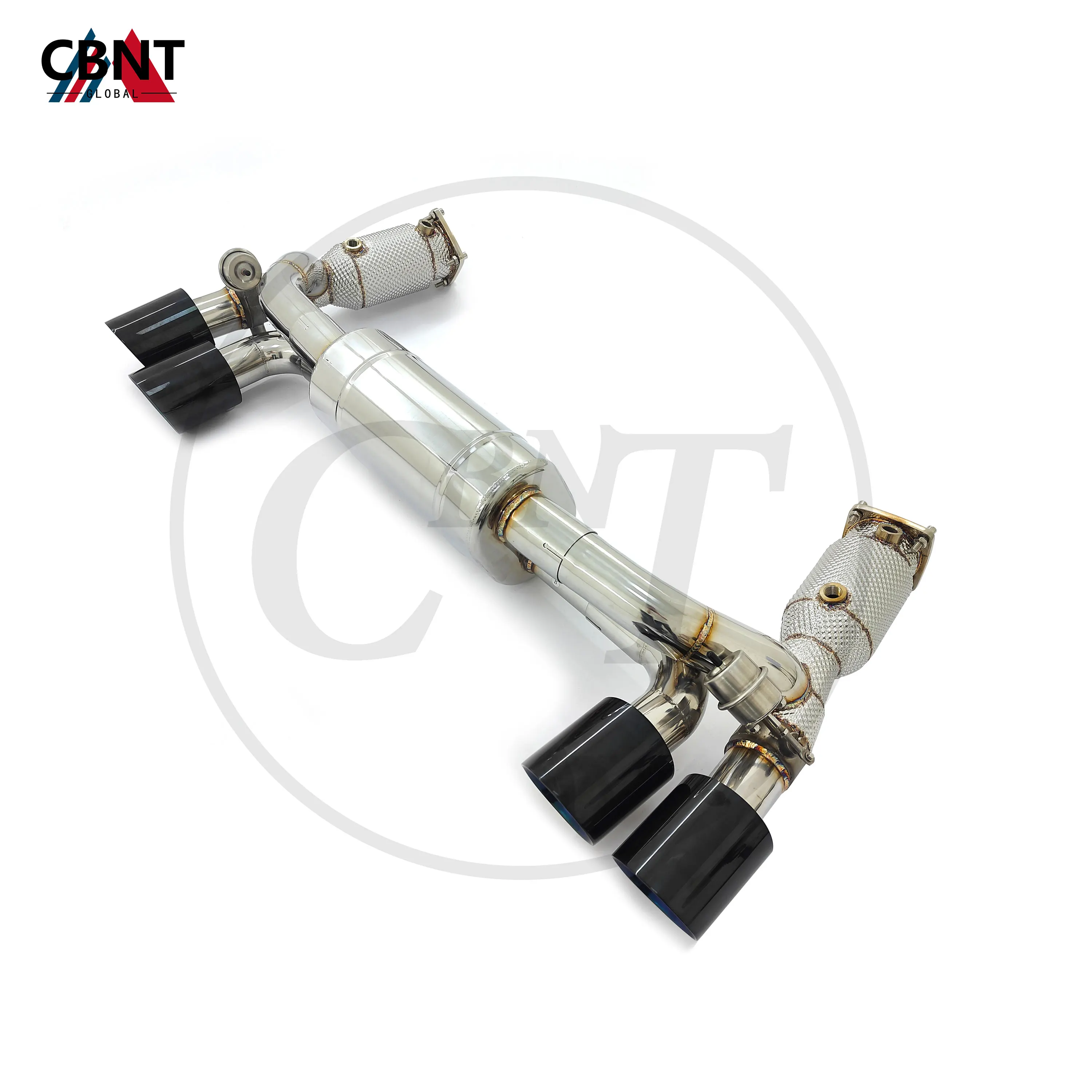 

CBNT Exhaust Systems Performance Catted Downpipe & Valved Axle-back for Porsche 911 991.2 3.0T High Quality SS304 Exhaust-header