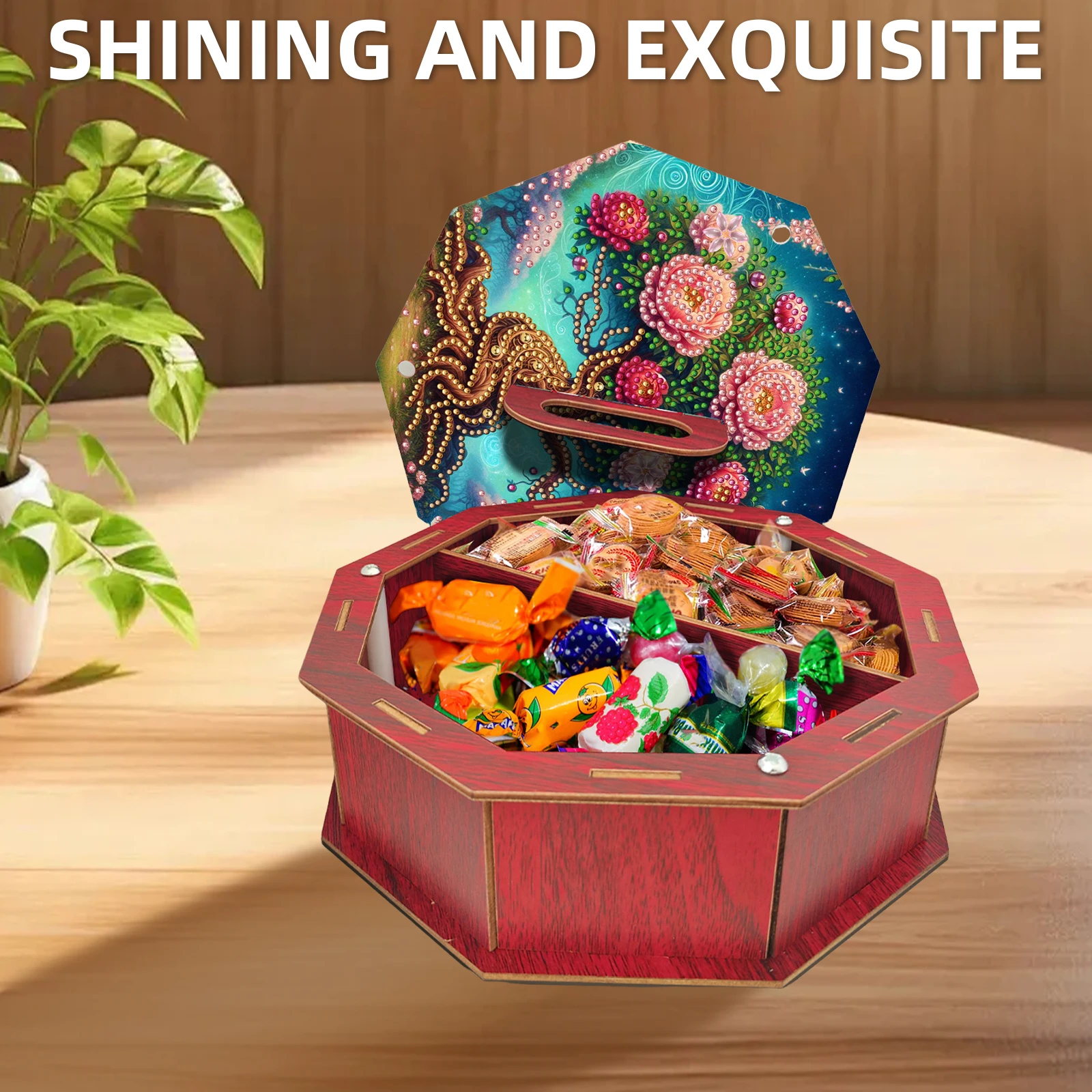 DIY Diamond Art Handmade Wood  - огляд і ціна Resin Art Wooden Tray