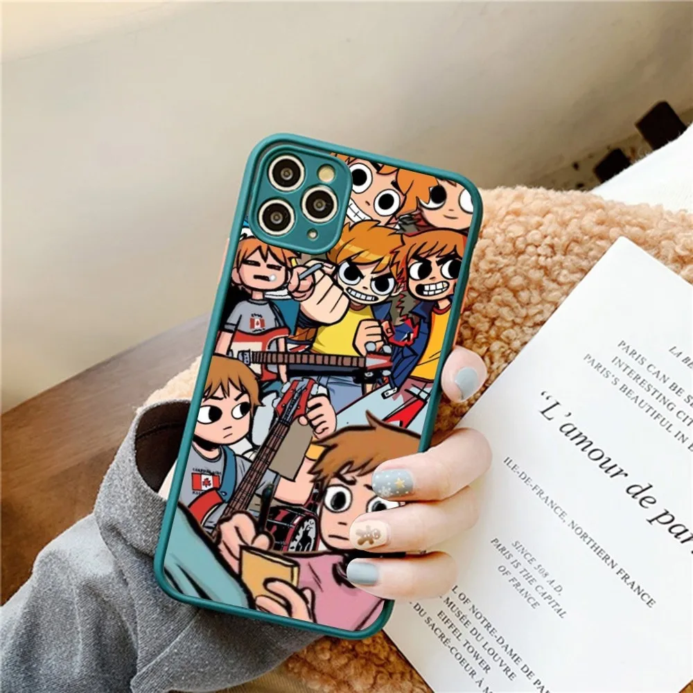 Scott Pilgrim cartoon For iPhone 14 X XR XS 7 8 Plus 11 12 13 pro MAX 13mini Matte Shockproof Case