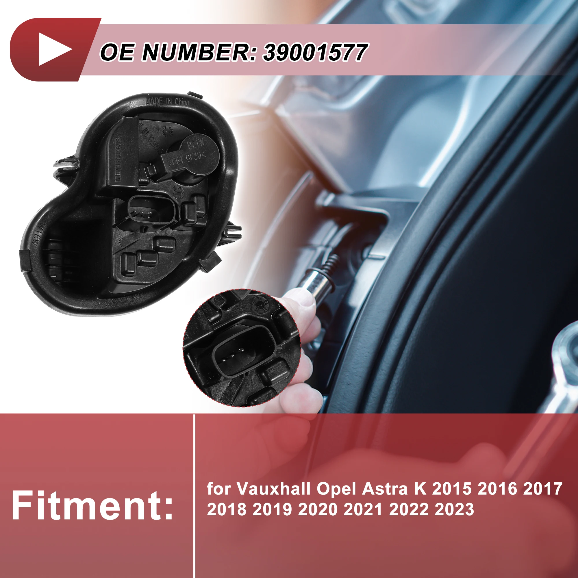 

UXCELL левая розетка заднего фонаря для Vauxhall для Opel Astra K 2015 No 39001577 разъем лампы заднего фонаря 3 контакта