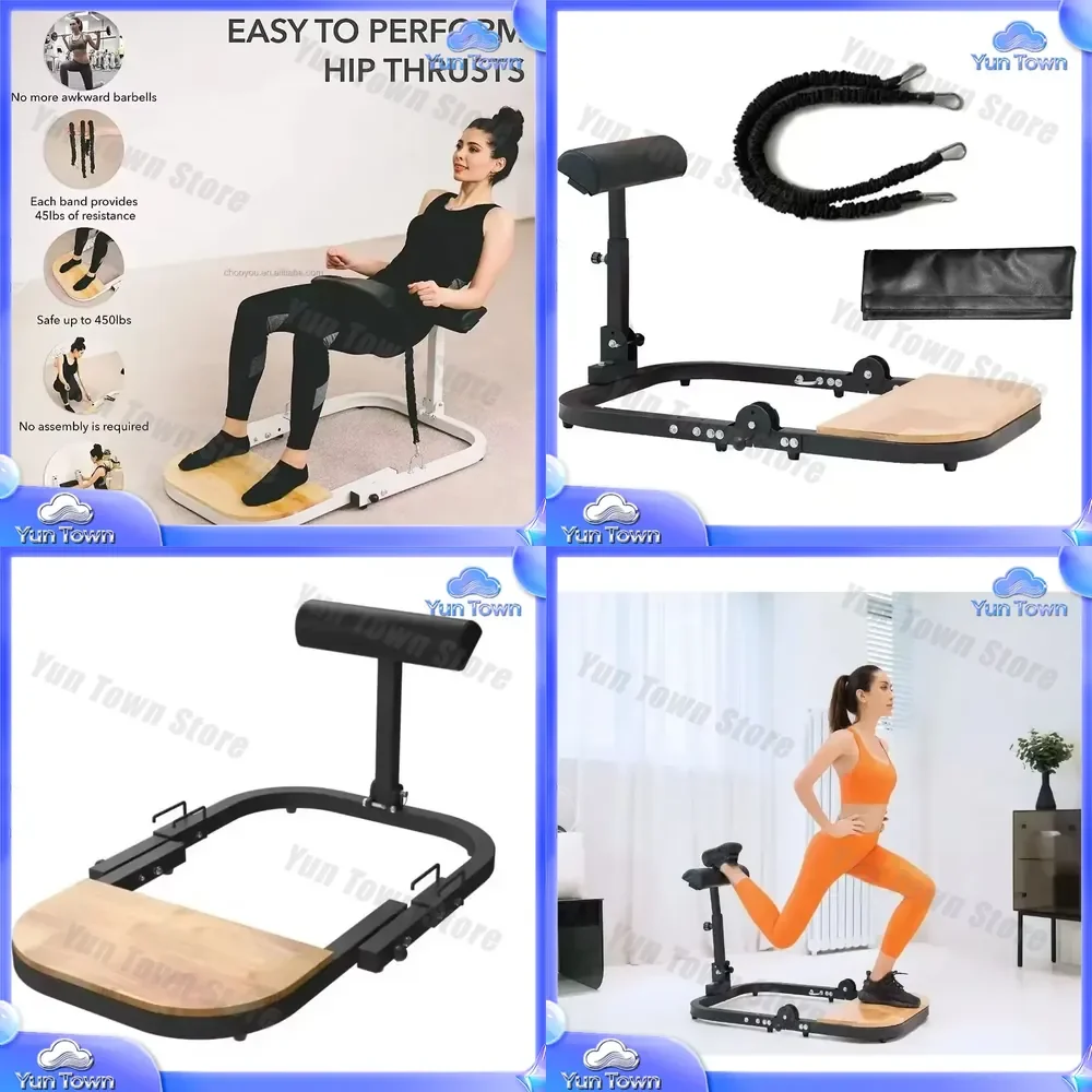 Hot Selling Butt Lift Exercise Equipment for Hip Thruster Glute Machine with Resistance Bands Folding Fitness Equipment for