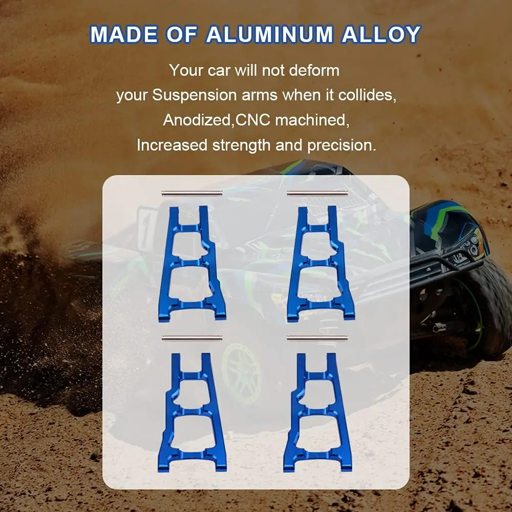 Bracci di sospensione per impieghi gravosi in alluminio anteriore/posteriore OGRC per Traxxas 1/10 Slash 4x4 4WD stamede 4x4 sostituzione della