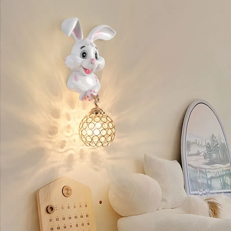 ABEL Contemporary Rabbit Wall Lamp Creative Living Room Bedroom Study Villa Hotel Children's Room Aisle LED Decoration Light