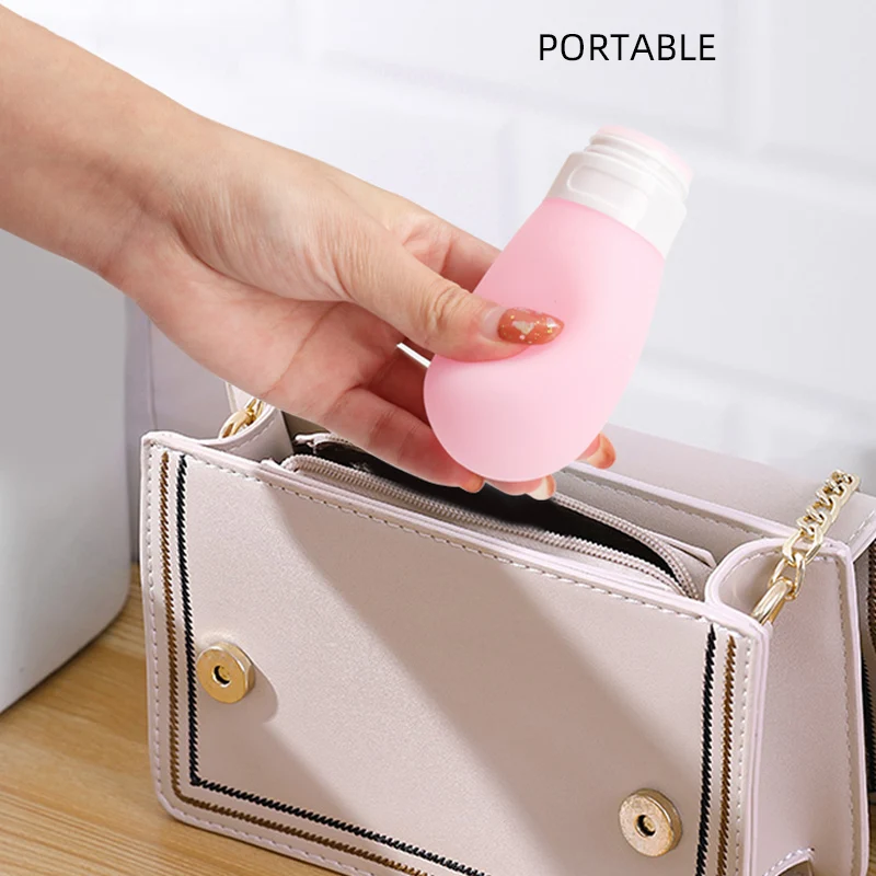 38/60ml Portable Travel Bottles Leakproof Small Liquid Bottle Silicone Body Hand Sanitizer Divided Bottles Can Reusable Squeeze