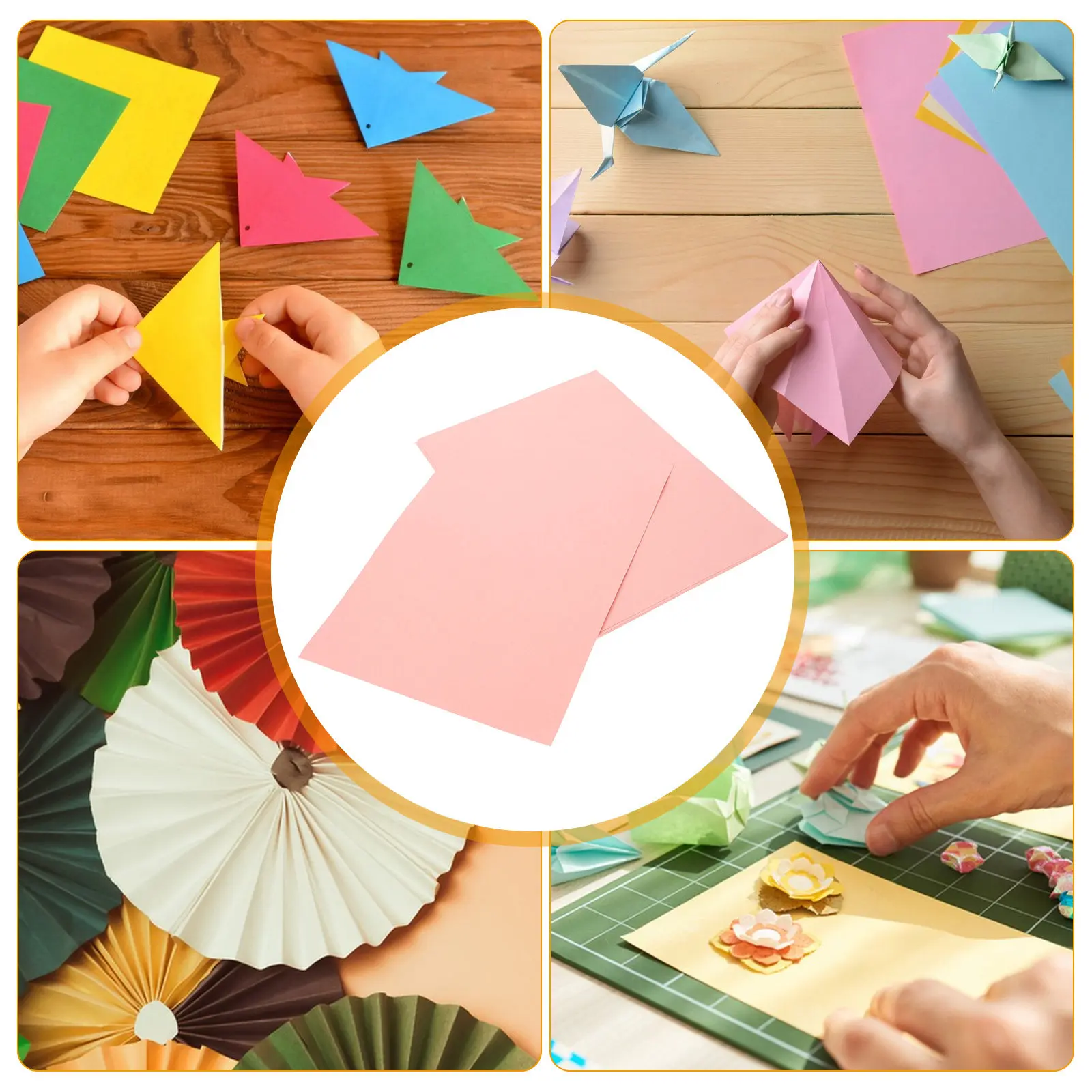 20 Sheets Pink Colored Cardstock Paper A4 Thick DIY Craft Paper for Invitation Cards Handmade Gifts School Projects Party Decor