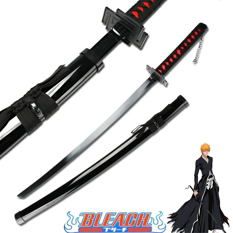 

Bleach Anime Cosplay Sword Kurosaki ichigo Japanese Katana Wood Swords Weapon