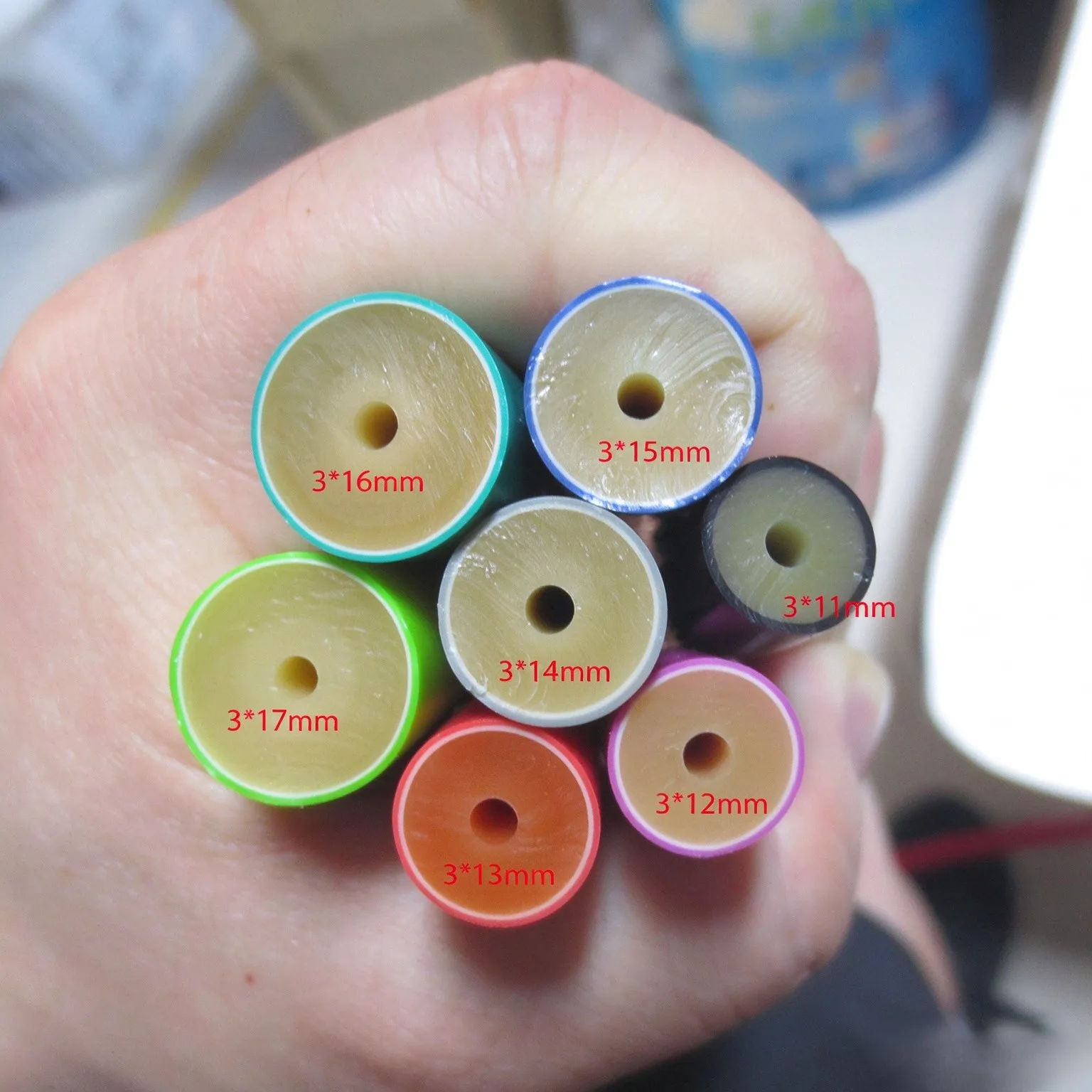 4X High Elastic Latex Tube Spearfishing Speargun Rubber Band Fixed ID3mm OD11-17mm Multi Color Raw Tubing 1M