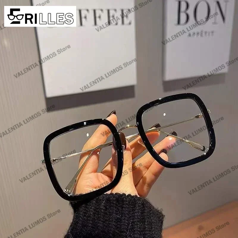 

New Korean Square Sunglasses - Large Frame UV400 Anti-UV Trendy Street Style Influencer Stylish Unique Design for Women Men