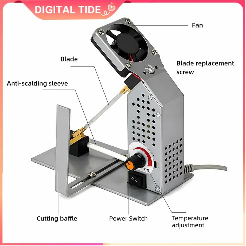 Adjustable Temperature Hot Knife Cutter Electric Heat Cutting Machine for Nylon Satin Ribbon Elastic Band Label
