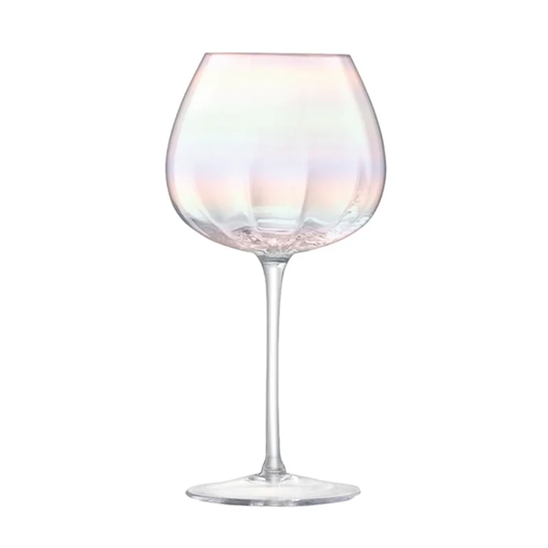Hot Sale Handmade Lead-Free Crystal Gin or Wine Glass with Pearl Luster Sets Large Quantity in Stock