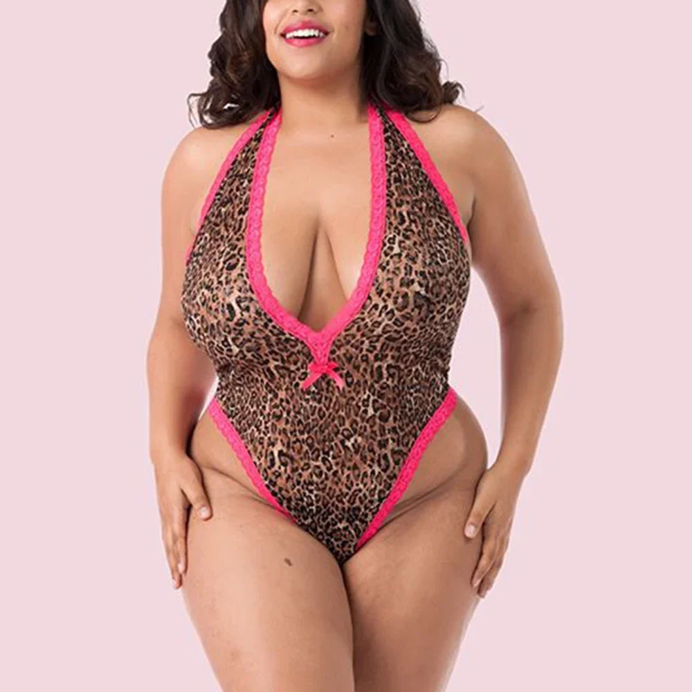 Bkld-macacão de renda feminina, colar em v profundo, estampa de leopardo, sem mangas, sexy, verão, novo, 2021