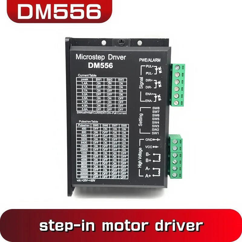 DM556 Digital Stepper motor driver 2 phase 5.6A for 57 86 stepper motor NEMA23 NEMA34 Stepper Motor Controller