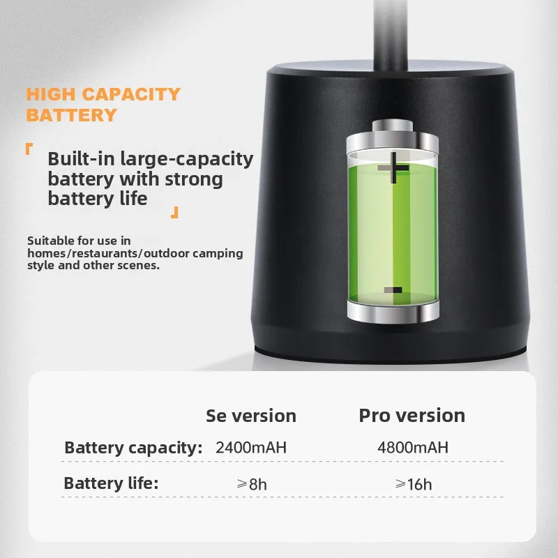 Charging Touch Metal Led Decorative Bedroom Bedside Table Lamp Creative Atmosphere Restaurant Bar Lamp