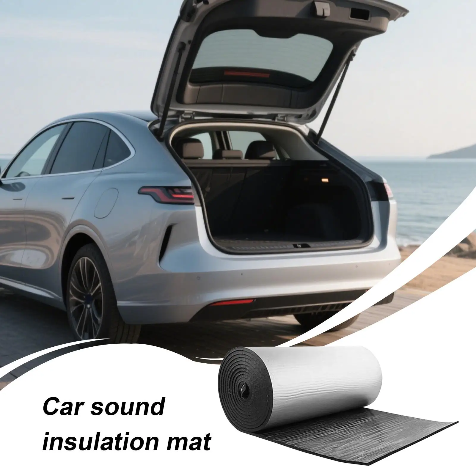 RV Sound Deadening Mat 200x50cm Cut-To-Fit Heat Insulation Vibration Dampening Sound Deadening Material For RV For Hood Roof