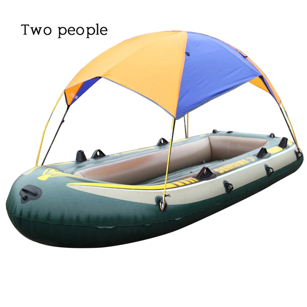 Boat Canopy Sun Shade Rain-proof Inflatable Kayak Sunscreen PVC Sunshade Awning Kayaking Drifting Canoeing  2 Person