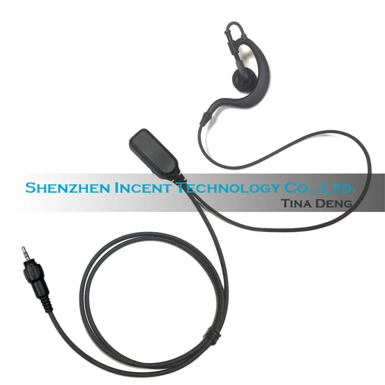 

VOIONAIR 2pcs/lot G Shape Ear Hook Earpiece Earphone Headset PTT Mic for Motorola CLP1010 CLP1040 CLP1060 CLP446