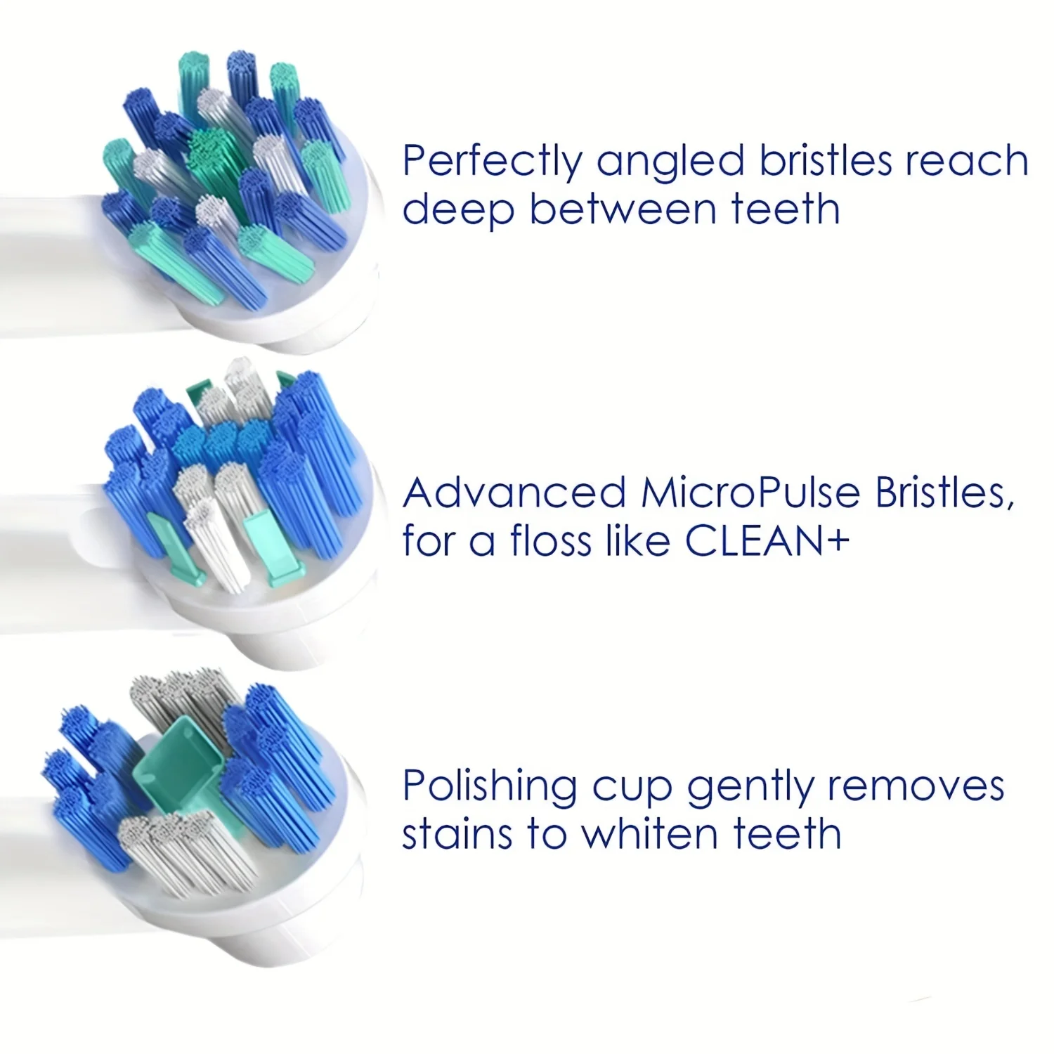 Replacement Toothbrush Heads Compatible with Oral-B, 4/8/12pcs  Electric Toothbrush Heads Brush Heads for Oral B Replacement Hea image 3