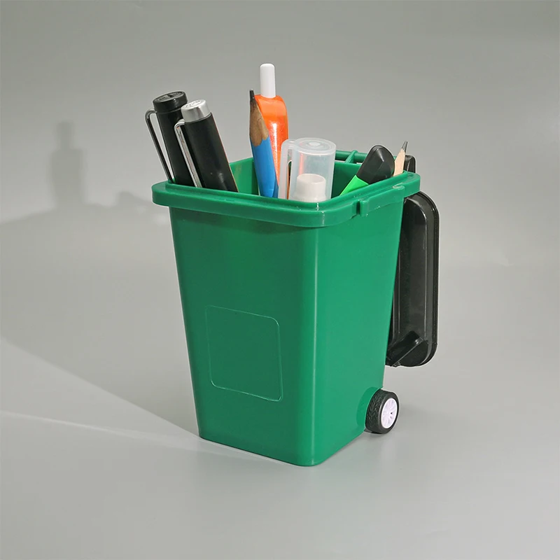 Creative Trash Can Shape Pen Holder Pencil Storage Box Student Desktop Office Household Multifunctional Organizer Box