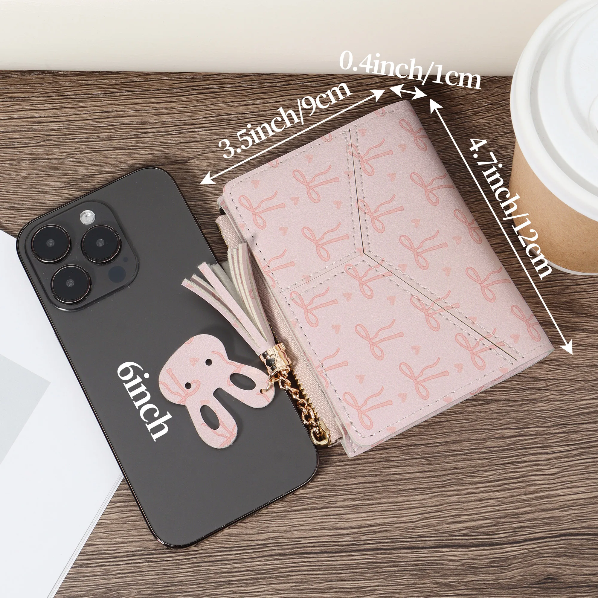 Multifunktionale kurze hochwertige Kreditkarten-Aufbewahrungstasche für Damen, einfacher und lässiger multifunktionaler Kartenhalter, dekorative Mu