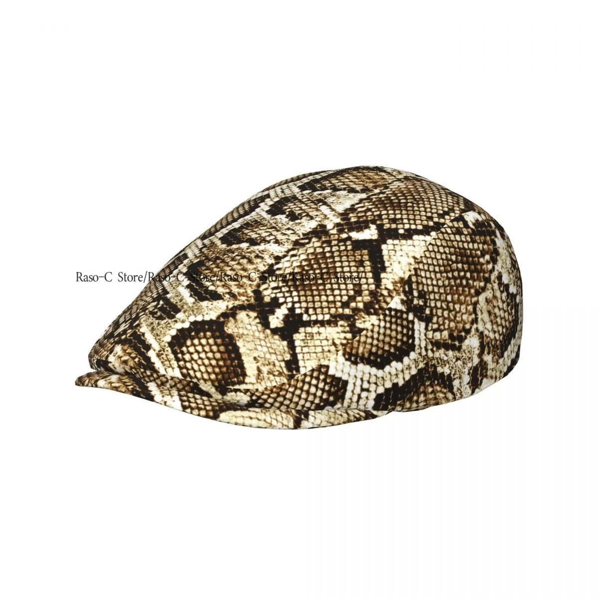 Flat Cap Men Women Newsboy Cap Snake Pattern Driving Bunnet Ivy Hat Bakerboy Hat Spring Summer Boina