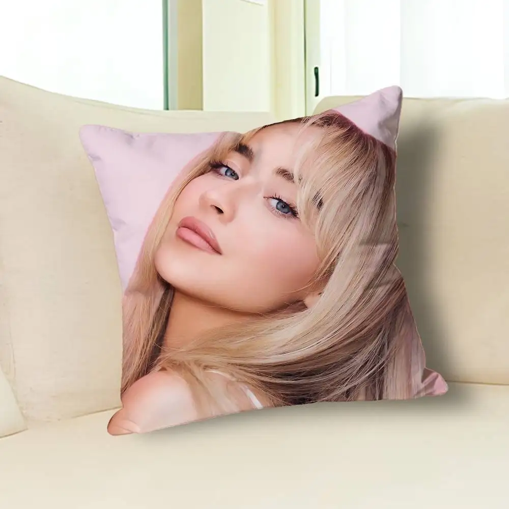S-Sabrina Friend C-Carpenter Anime Celebrity Merchandise All-Match Printed Pillow Case Sofa Car Office Room Decoration Protector