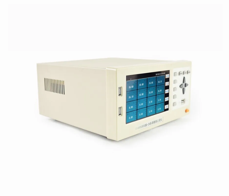 Temperature loggers measure temperature, humidity, and pressure with multi-thermocouple touch paperless data loggers