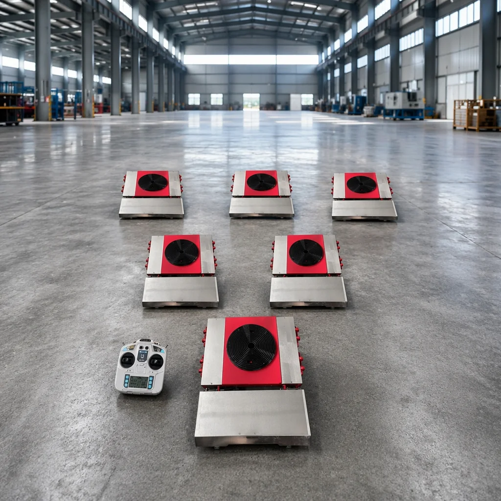 Factory Equipment Moving Heavy Duty Transport Machine Industrial Equipment Relocation Remote Control Machinery Mover