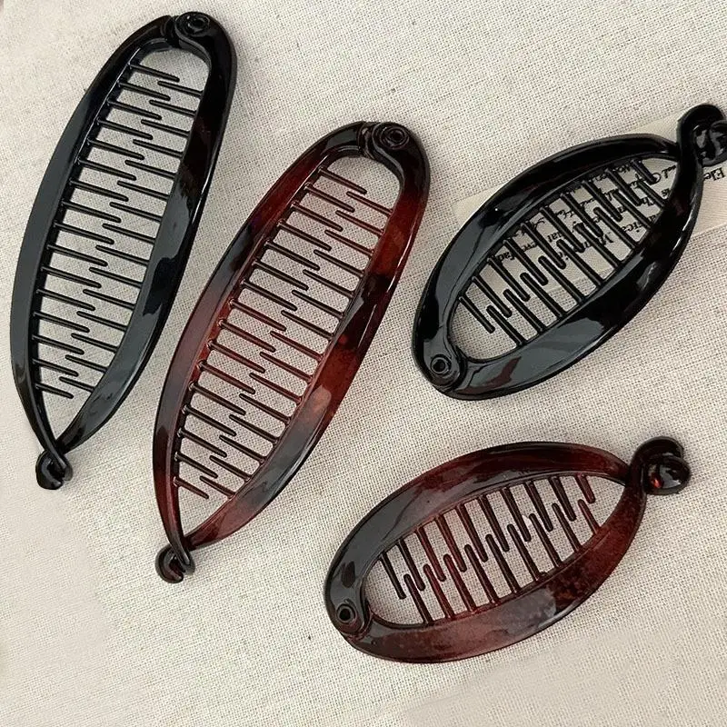 Fischförmige Bananen-Haarspangen, Pferdeschwanz-Clips, Haarreifen, Damen-Haaraccessoires, Haarnadeln, Twist-Clips – Detail 6