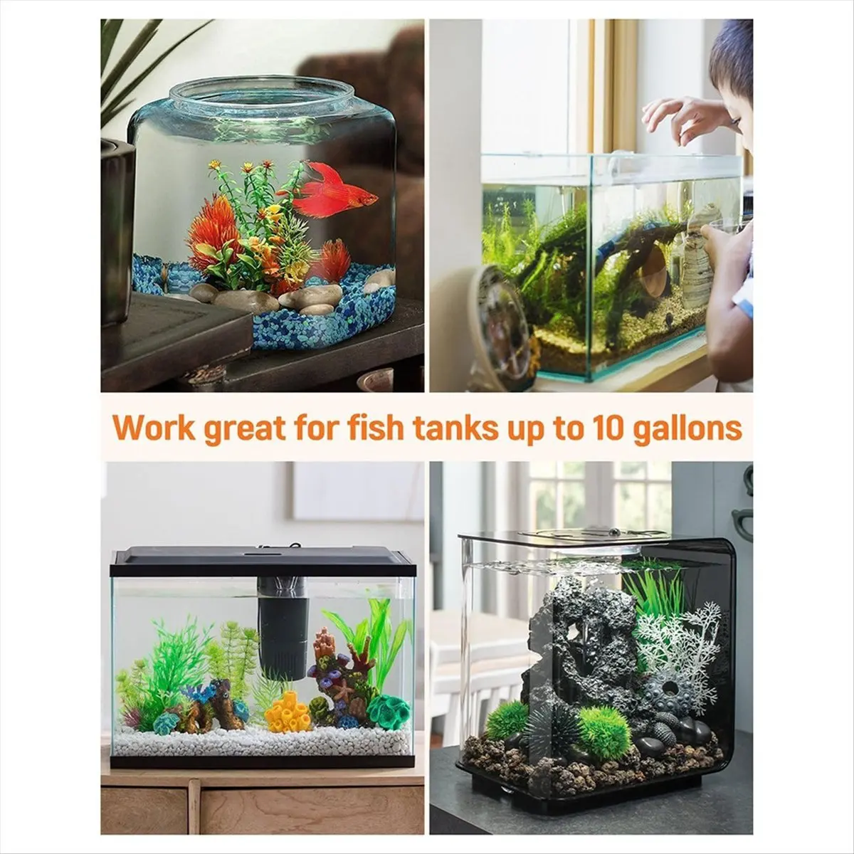 【TODAY-BUY】Aquarium Vacuum Gravel Cleaner, Manual Water Changer Siphon, Fish Tank Water Changer for Water Change and Sand Washin